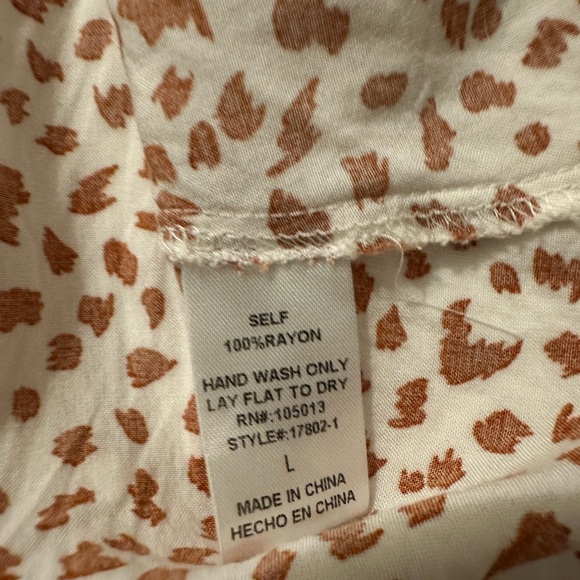 Savanna Jane Floral Embroidered Leopard Print Tunic Top - Picture 9 of 10